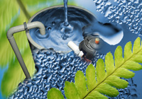 Impianto biologico per la purificazione d’acqua di rifiuto